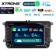 XTRONS 9" Android 12 VW Passt B6 B7 Jetta Golf MK6 Car Android Player 4+64GB Carplay+Android Auto+DSP Car Radio Stereo