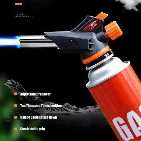 Torch Cooking AutoIgnition Butane Gas Welding-Burner Welding Gas Burner Flame Gas Torch Flame Gun Bl