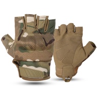 Tactical Fingerless Gloves Breathable Half Finger Cycling Gloves Outdoor Motorcycle Riding Bike Runn