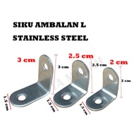 SIKU L Elbow Bracket L Shelf 2CM x 2CM 2.5 CM x 2.5CM 3CM x 3CM Small Elbow Bracket Hanging Shelf Br