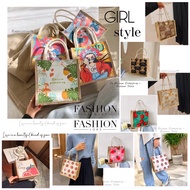 Beg Kanvas Perempuan Gaya Jepun Japan Canvas Design Tote Bag Casual Handbag Women Bag Girl Style Bag