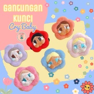 GANTUNGAN Cry Baby/ Keychain Cry Baby Plush Doll Head Cry Baby Keychain Powerpuff Keychain Premium/G