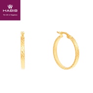 HABIB Oro Italia Hyacinth Gold Earring, 916 Gold