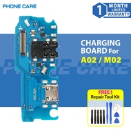 COMPATIBLE FOR SAMSUNG A02 / A022F / M02 / M022F CHARGING BOARD PLUG IN MICROPHONE USB PORT REPLACEM