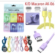 Macaron AK-06 Data Cable Micro/Typec Plastic Packing