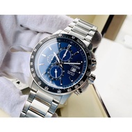 [Original] Citizen AN3600-59L Stainless Steel Blue Quartz Chronograph Men Watch