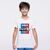 KARIMAKE Unisex Children's Distro T-Shirt Car Print PORSCHE RWB RAUH WELT BEGRIFF