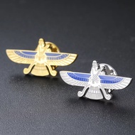 SKYRIM The Lord Of Wisdom Ahura Mazda Pin Brooch For Women Men Stainless Steel Zoroastrian Gold Colo