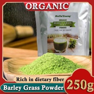 HelloYoung 250g Organic Barley Grass Powder Gluten Free Non-GMO Superfood purifying liver lowering cholesterol beautiful skin healthy slimming drink