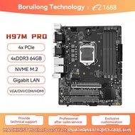 MACHINIST H97M-PRO papan induk DDR3 LGA1150 M-ATX 4saluran