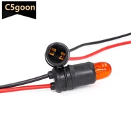 C5GOON Car T10 DC12V W5W 147 Socket Marker Instrument Lights Holder Connector Wire Bulb Soft Rubber 