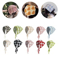 lu Women Turban Triangle Head Scarf Floral Headwear Kerchief Hairband Head Scarf Vacation Photo Prop