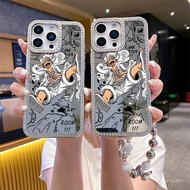 Phone case for iPhone 12 13 14 15 16 series, shockproof, shiny glass, protective, can be used with A
