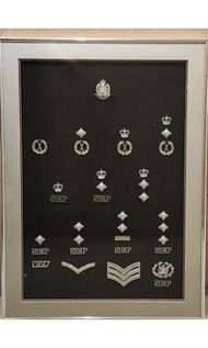 皇家香港警察 職級章 階級章 徽章 皇冠頭  金屬 非刺繡 有收藏價值 前朝 1997 回歸前 RHKP Royal Hong Kong Police Rank Badges