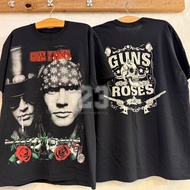 เสื้อยืด [ 23 ] GUNS N ROSES งานปัก tag ปั้ม Rock&Death งาน Mexico Bio washed เสื้อวินเทจ ทัวร์ วงร๊