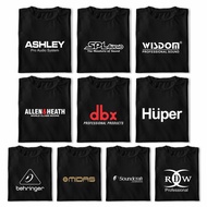 เสื้อยืดลำลองฤดูร้อน Distro SPL Audio Huper Ashley Midas Wisdom RDW Behringer DBX Soundcraft Allent 