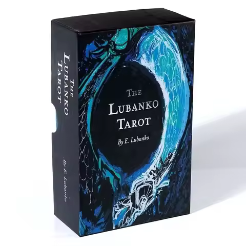 1Pcs Big Size 12x7cm The Lubanko Tarot 78 Cards Tarot Deck With Booklet Gilded Edge Origin Size Stan