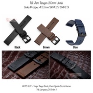 Modern 20mm Seiko Prospex Leather Strap 43.2mm SRPE29 SRPE31 - Men's Leather Strap