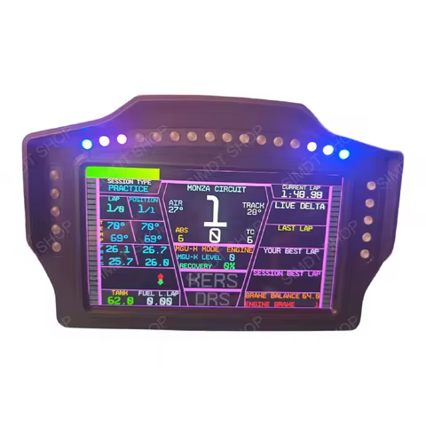 SIMDT Sim Racing Display - 7-inch Large Screen​ Simhub Dashboard for fanatec simagic