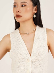 knitCircle - VEST (8 สี) knitCircle x Madmatter เสื้อกั๊กไหมพรมถัก คอวี เส้นด้าย Tape แบน ลายทอหลวม 