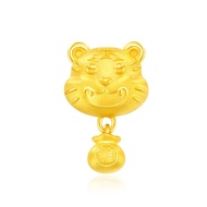 CHOW TAI FOOK 999 Pure Gold Charm - Zodiac Tiger [Dangling Prosperity Bag] R28766