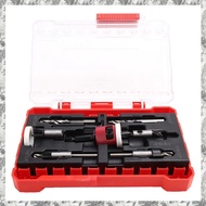 [I O J E] 5Pcs Countersink Drill Bit Set with Low Friction Depth Stop, HSS Tapered Bits 1/8inch,9/64