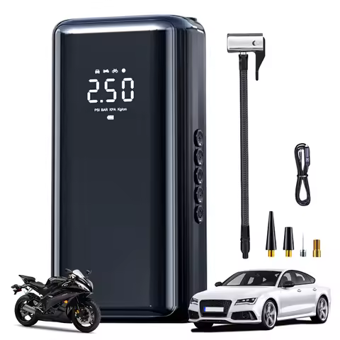150PSI Handheld Wireless Inflatable Pump 1500mAh Digital Tire Inflator Cordless Tire Pump for Car Mo