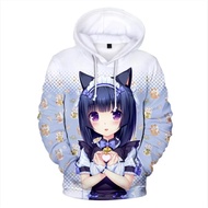 Popular Nekopara Games Hoodie Cartoon Hoodies Anime Pullovers Hoody