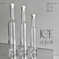 Ice liquid bottle series glass bottle - ICE series liquor glass bottle - cork cap