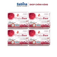 Combo 4h Chela-Ferr Bio-complex (Olimp Labs)14mg iron, 200mcg Folic Acid, 1 box of 30 tablets 11,6g