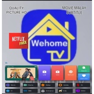WEHOME TV IPTV LIVE VOD + SUBTITLE NO LAG + FREE NETFLIX