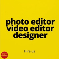 Hire us__ video editor photo editor and logo design