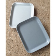 Marble Pattern Ceramic Plate Rectangular Shape Size 6 Inches Square 6 Dessert Plate