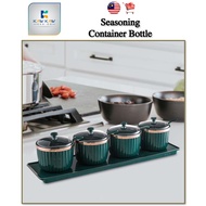 KKS Seasoning Container Bottle Kitchen Condiment Pantry Organizer Seasoning Salt Sugar Spices Herbs 