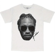 Future Rapper Face Streetwear Retro T-Shirt Casual Digital Print 220g Pure Heavy 100% Cotton T Shirt