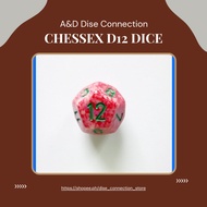 1pc. CHESSEX D12 DICE (sold per piece) 12 sided Dice