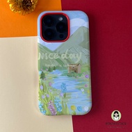 Summer scenery map Specifically designed for iphone16/15/14/13/12/11 Pro Max Plus this 2 - in - 1 de