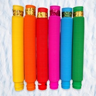 Pop Tubes LED 2 Pop Pipes Squishy Sensory Fidget Toys Mainan Anak Pipa