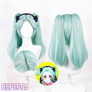 Anime Cyberpunk Edgerunners Rebecca Cosplay Wig Cyberpunk: Edgerunners Cosplay Becca Cosplay Cyan Ha