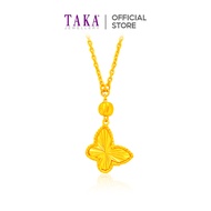 TAKA Jewellery Butterfly 916 Gold Necklace