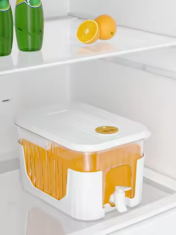 5L Water Pitcher with Faucet & Bracket Refrigerator Juice Pitcher Cold Water Pitcher Filter Drink Co