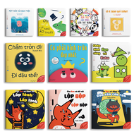 Sách Ehon - Combo 10 cuốn Màu sắc Âm thanh Hình khối - Dành cho bé 0-6 tuổi thông minh sáng tạo