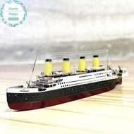 GentleHappy Color Titanic Puzzle DIY Cruise Ship Assembled Model Kits Children Educational Toys .