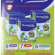 Pamperindo Adult Diaper Adhesive Pamperindo Adult Diapers Adult Size M 8, L 7 &amp; XL 6