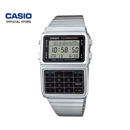 CASIO DATA BANK DBC-611 Men's Vintage Calculator Watch Stainless Steel Band