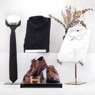 Stainless Steel Shelf Display Stand Tie Suit Shirt Cross-Border Store Display Store Clothing Clothin