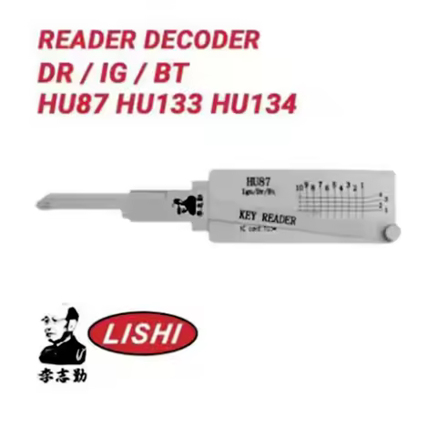 Lishi HU87 HU133 HU134 LOCKSMITH TOOL For Suzuki Reader Decoder Ignition Door Trunk Anti Glare