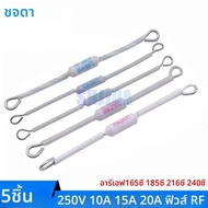 ฟิวส์ความร้อนเซรามิก5ชิ้น250โวลต์10A 15A 20A RF165C 185C 216C 240C องศาหม้อหุงข้าวไฟฟ้าหม้อหุงข้าวฟิ