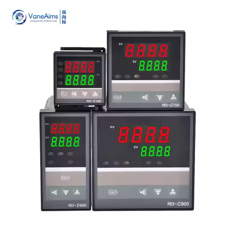 Rex-c100 Thermostat 220v pt100 K J Type Thermocouple Universal Input SSR/Relay Output PID Temperatur