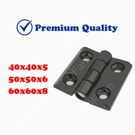 Electrical cabinet hinge HL050, size 40x40mm, black